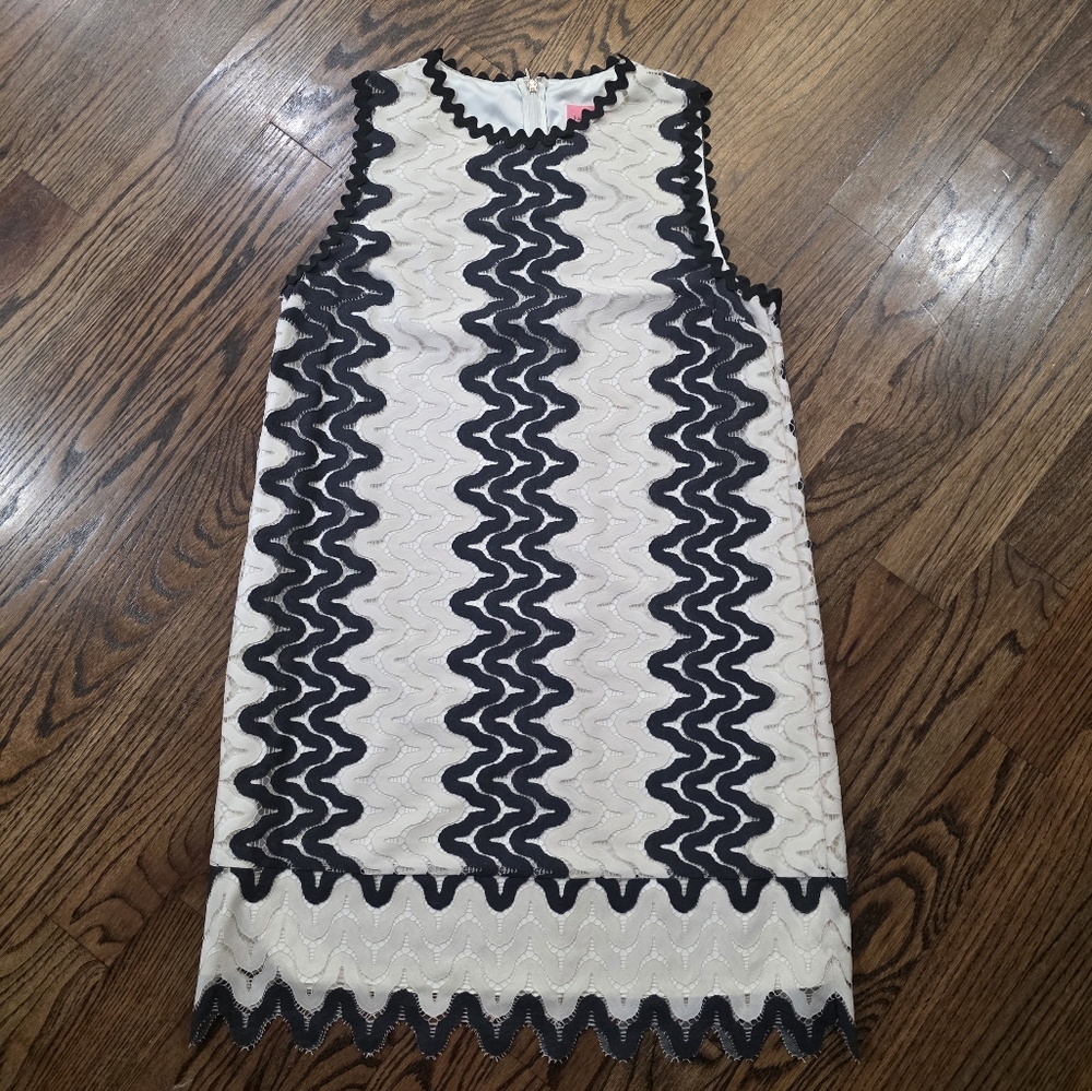 Kate Spade Sand Dune Lace Shift Dress Size 12 - Picture 9 of 10